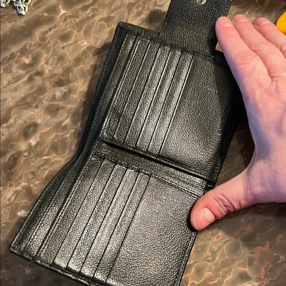 Bvlgari Black Leather Wallet w/ COA - Picture 7 of 12